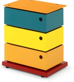 Drehladen-Container Stahlblech 3-fach Polychrom Bruno