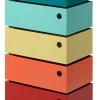 Drehladen-Container Stahlblech 5-fach Polychrom Dario