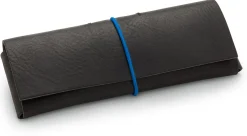 Etui Sattlerleder, schwarz
