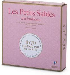 Französische Sablés mit Himbeere