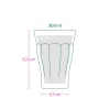 Französisches Bistroglas Grau