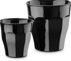 Französisches Kaffeeglas schwarz