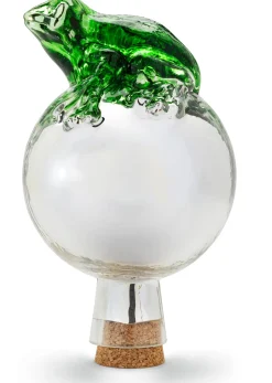 Gartenkugel Glas mit Frosch