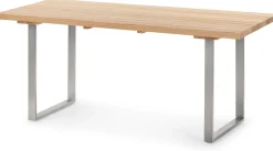 Gartentisch Lärchenholz mit Edelstahlgestell