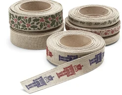 Geschenkband Leinen 2,5 cm
