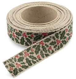 Geschenkband Leinen 2,5 cm