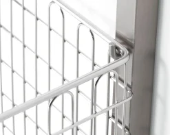 Gitterkorb zu Regalsystem Inox