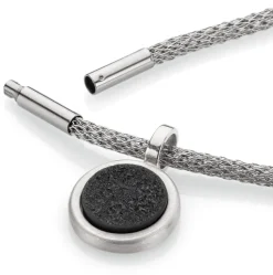 Halskette Kristallachat, Silber