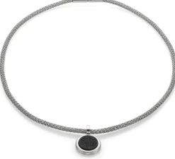 Halskette Kristallachat, Silber