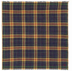 Halstuch N° 844, Blau-Currygelb