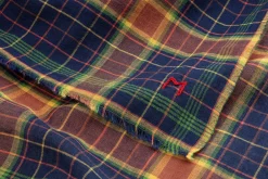 Halstuch N° 844, Blau-Currygelb