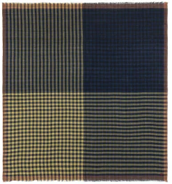 Halstuch N° 821, Blau-Oliv