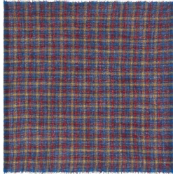Halstuch Wolle N° 800, Blau-Rot