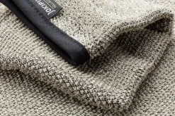 Handtuch Leinenfrottier schwarz-natur