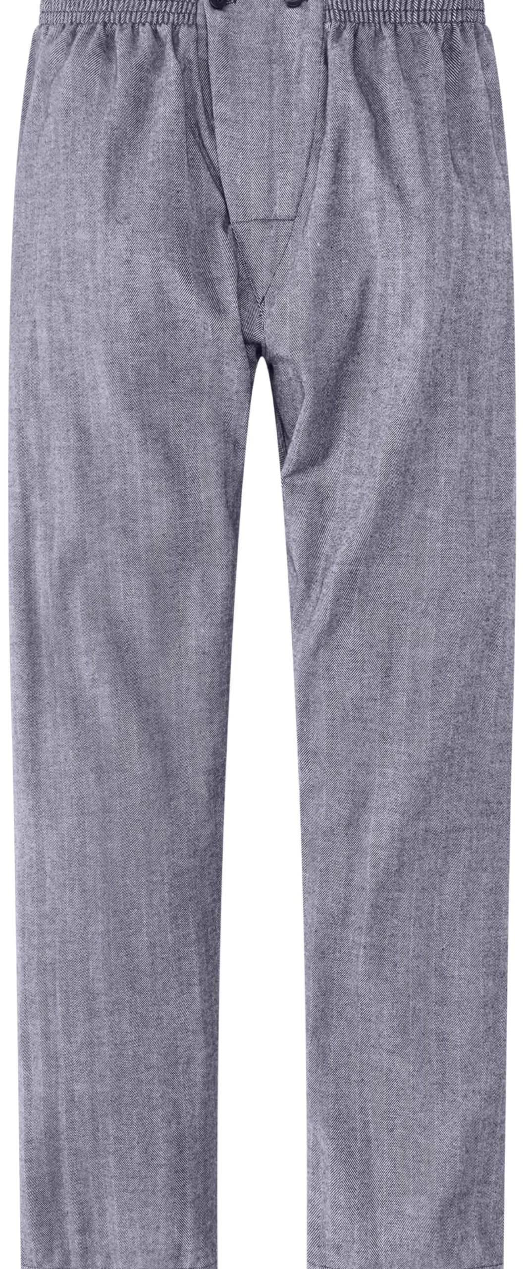 Herren-Flanellpyjama Fischgrat