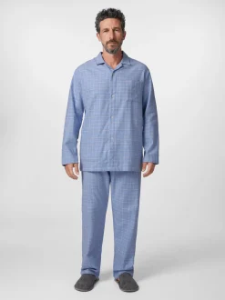 Herren-Flanellpyjama kariert