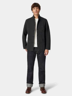 Herrenjacke Baumwolle und Leinen
