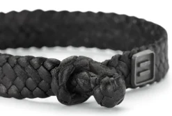 Herren-Lederarmband geflochten