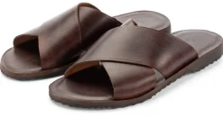 Herren-Lederpantolette