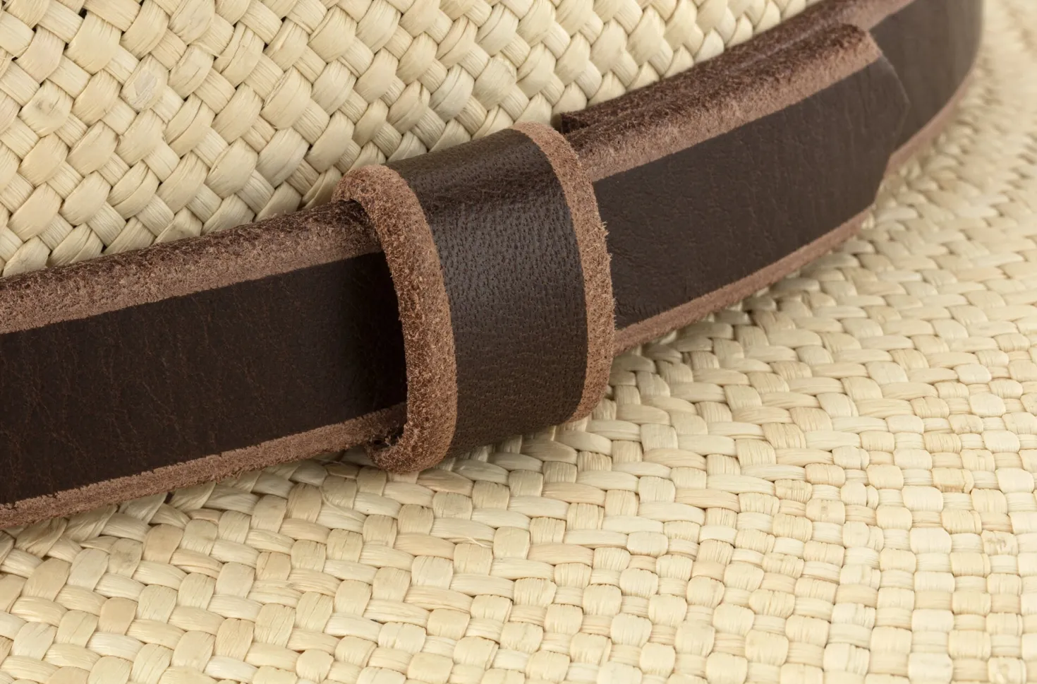 Herren-Panamahut mit Lederband