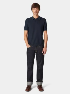 Herren-Poloshirt gestrickt