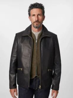 Herren-Roadsterjacke Pferdeleder