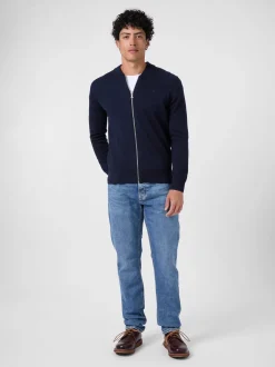 Herren-Strickjacke mit Zip