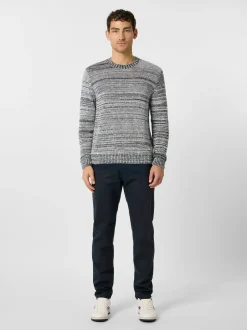 Herren-Strickpullover meliert