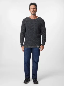 Herren-Strickpullover meliert