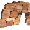 Holzbausteine Mauerspiel