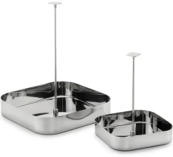Italienisches Pendeltablett Edelstahl