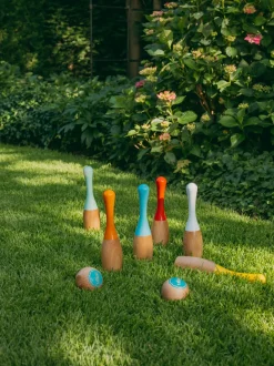 Kegelspiel Buchenholz