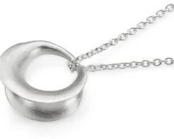 Kette mit Anhänger matt, Silber