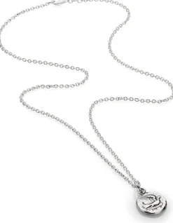 Kette mit Anhänger Taube, Silber