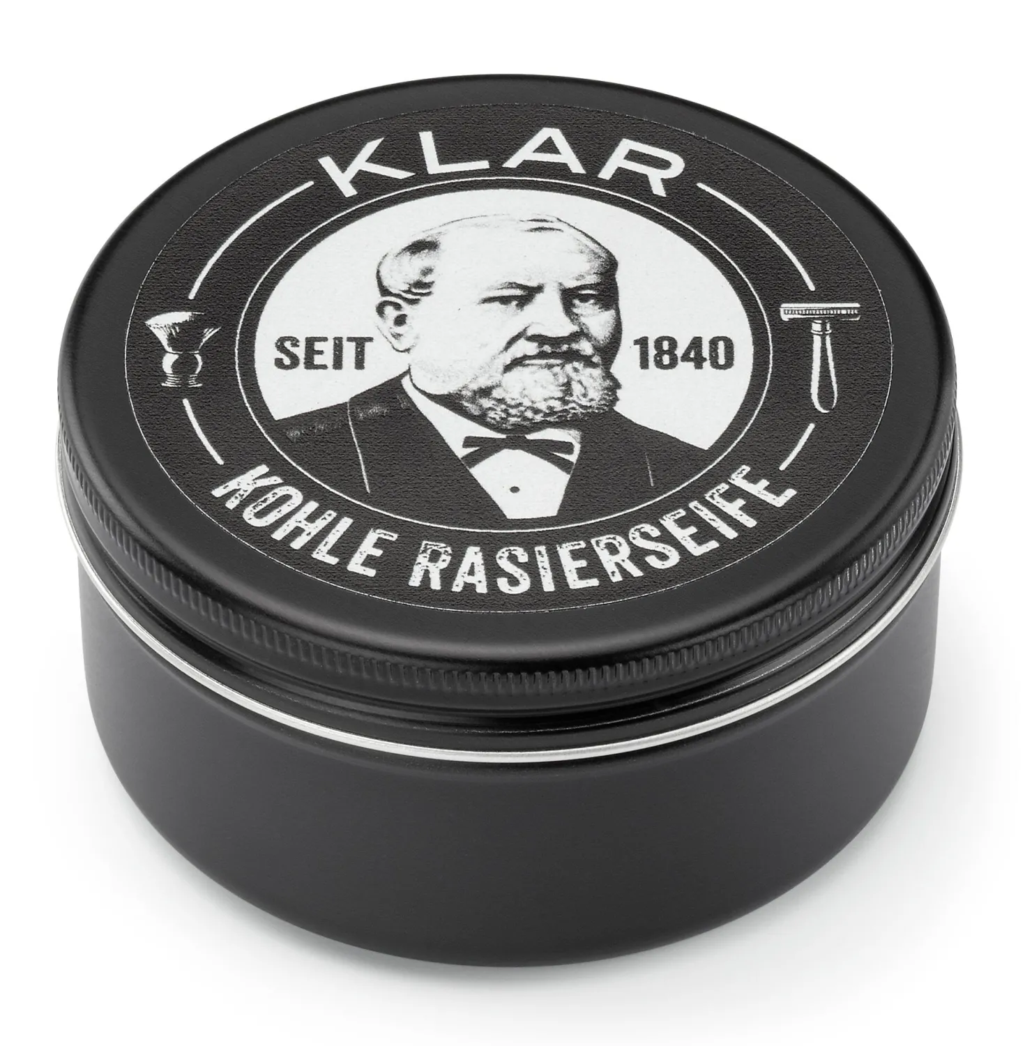 Klar Rasierseife Aktivkohle