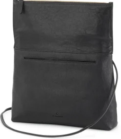 Lederhandtasche, schwarz