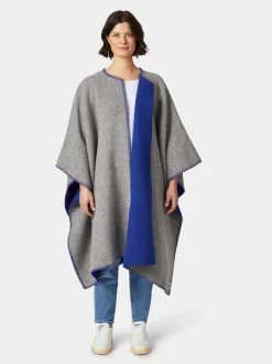 Norwegischer Lang-Poncho Lammwolle