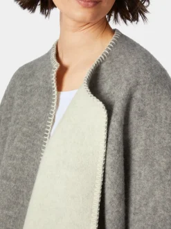 Norwegischer Lang-Poncho Lammwolle