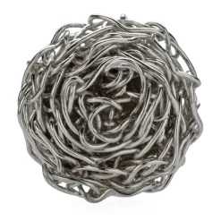 Ohrstecker gehäkeltes Silber