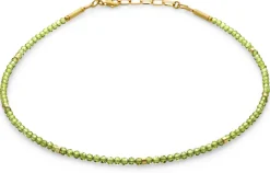 Peridot-Collier, Grün-Gold