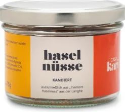 Piemontesische Haselnüsse kandiert