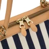 Reisefalttasche Canvas gestreift