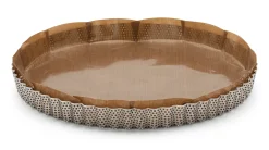 Runde Tarteform Edelstahl perforiert
