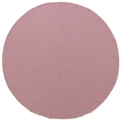 Runde Tischdecke rot-weiß kariert
