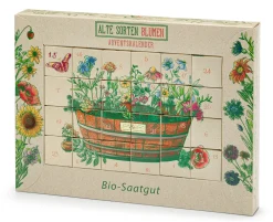Saatgut-Adventskalender Bio Historische Blumen