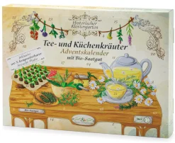 Saatgut-Adventskalender Bio Tee- und Küchenkräuter