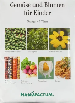 Saatgut Gemüse und Blumen für Kinder