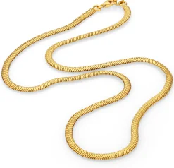 Schlangenkette, goldplattiert