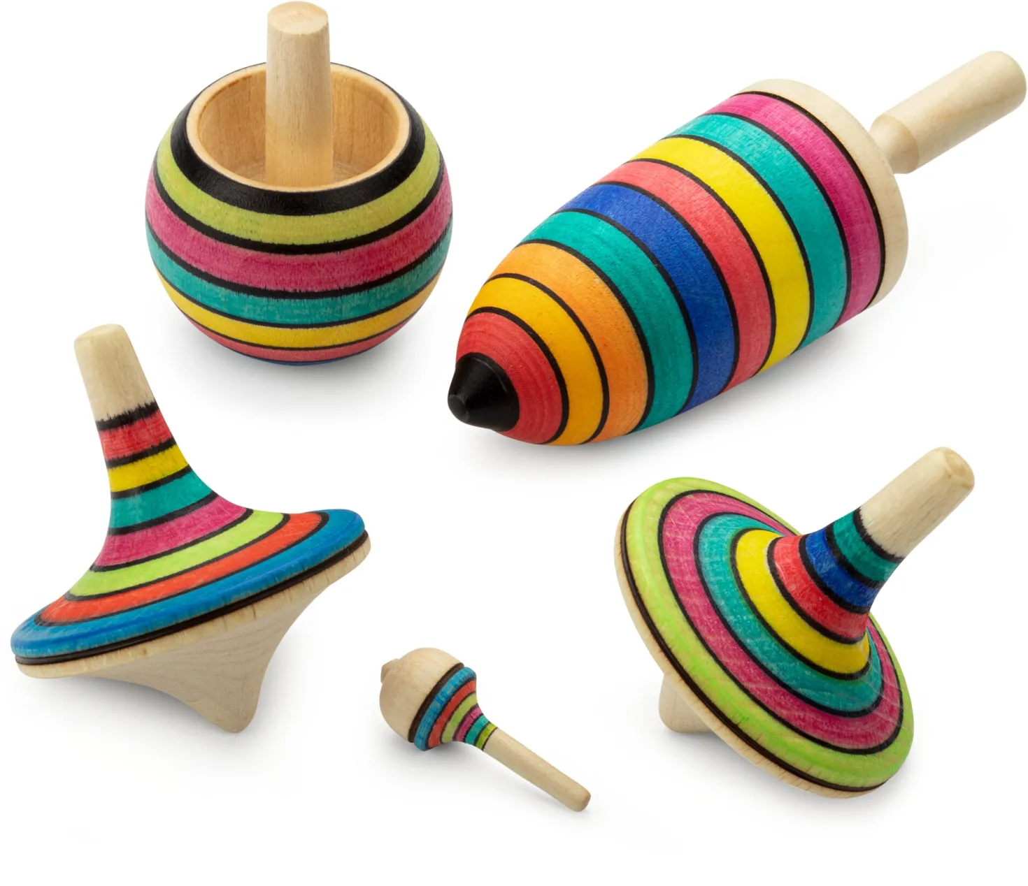 Set Holzkreisel