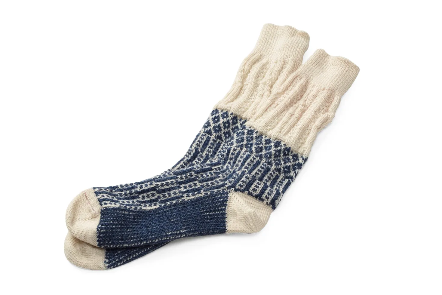 Socke Jacquard lang